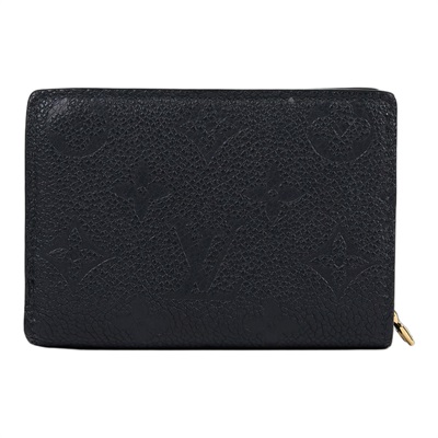 路易威登 LOUIS VUITTON Cléa 柔軟粒面壓花牛皮 錢包 短夾 黑色 M80151 晶片款  原廠盒子/防塵袋