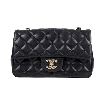 香奈兒 CHANEL CF 迷你 口蓋包 A69900 晶片款 黑羊COCO20 無附屬品