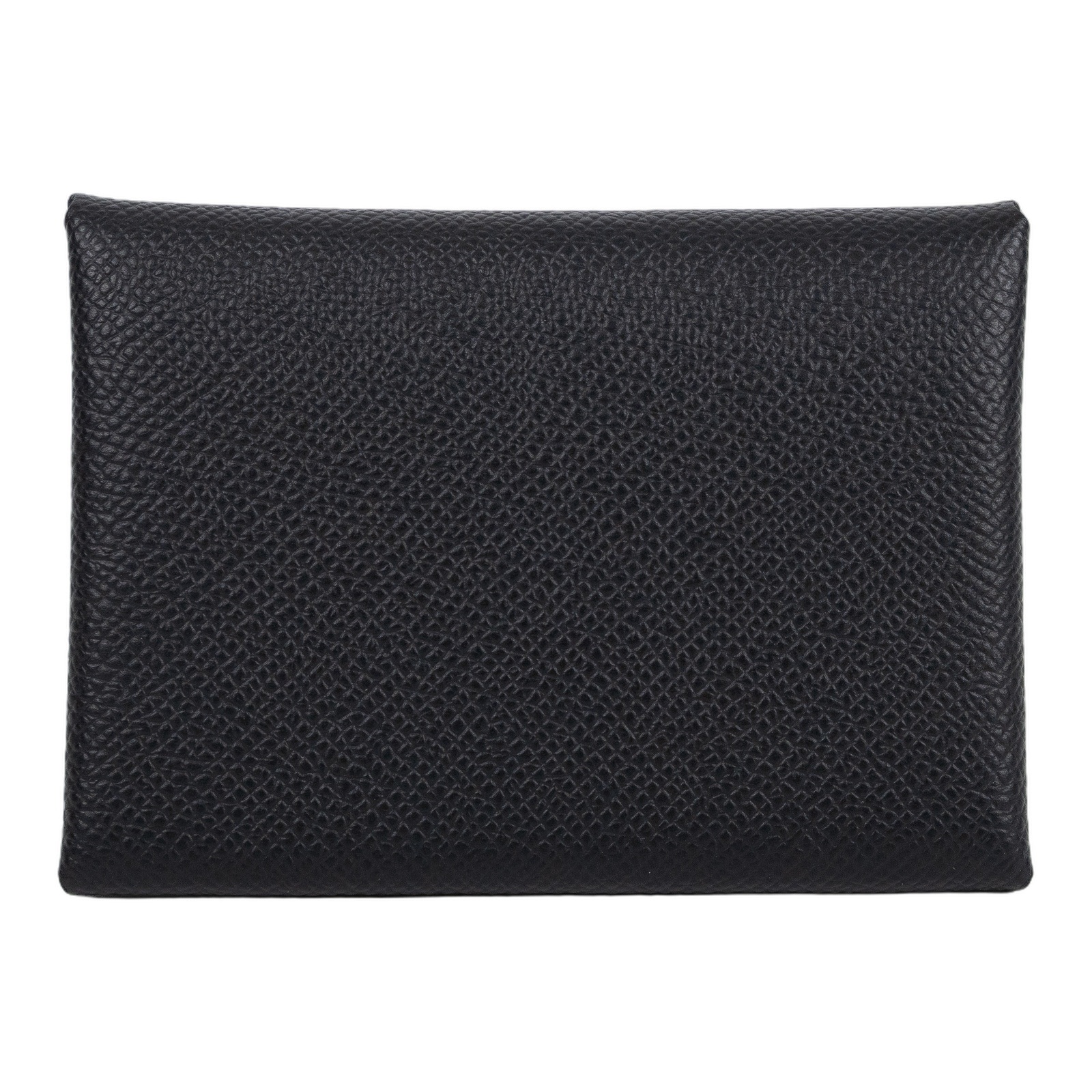 愛馬仕 Hermes Calvi Duo 卡包 黑色 銀色五金 H083035CK89 /W刻 黑CALVI DUO 原廠盒子/購買證明