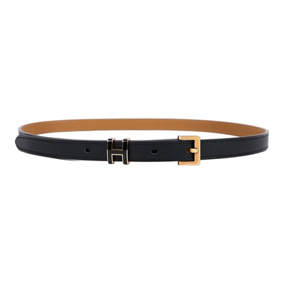 愛馬仕 Hermes Pop H 15 腰帶 黑色 金色扣 H081087CD89075 UUY250TM U刻 黑POP H皮帶#75 無附屬品