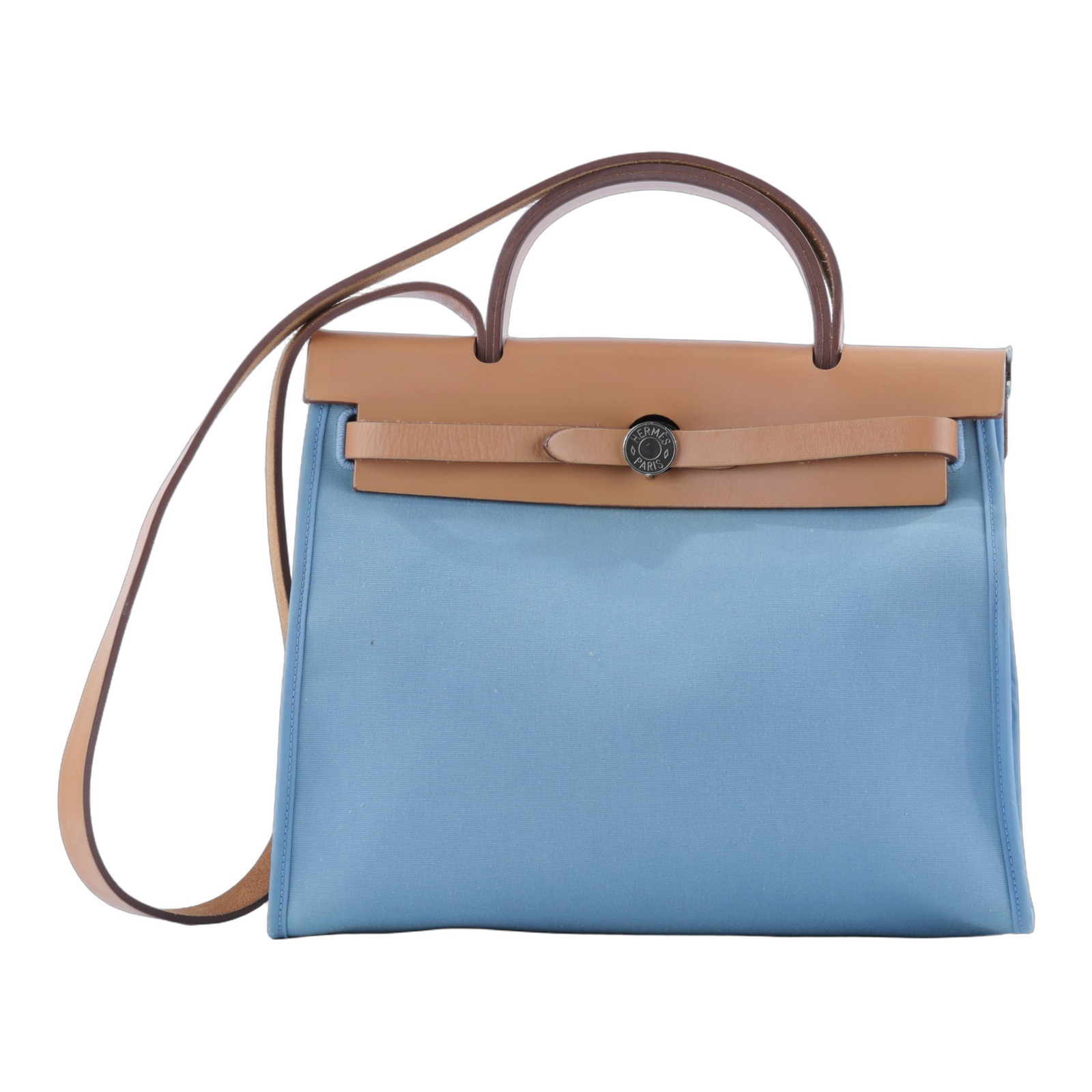 愛馬仕 Hermes Herbag Zip 31 HER31 口O刻 口O刻 牛仔藍HERBAG31 鎖組