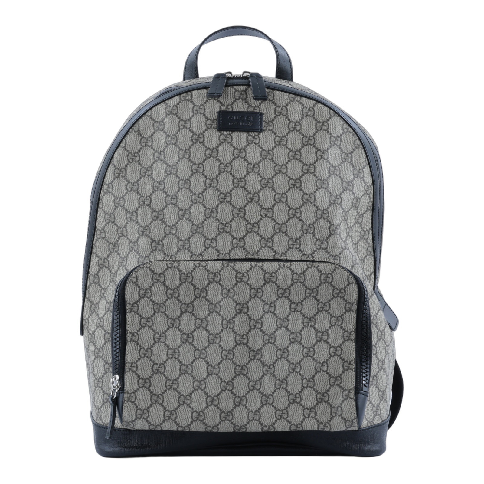 古馳 GUCCI GG Supreme 後背包 雙肩包 406370 KLQAX 黑棕GG後背包 無附屬品