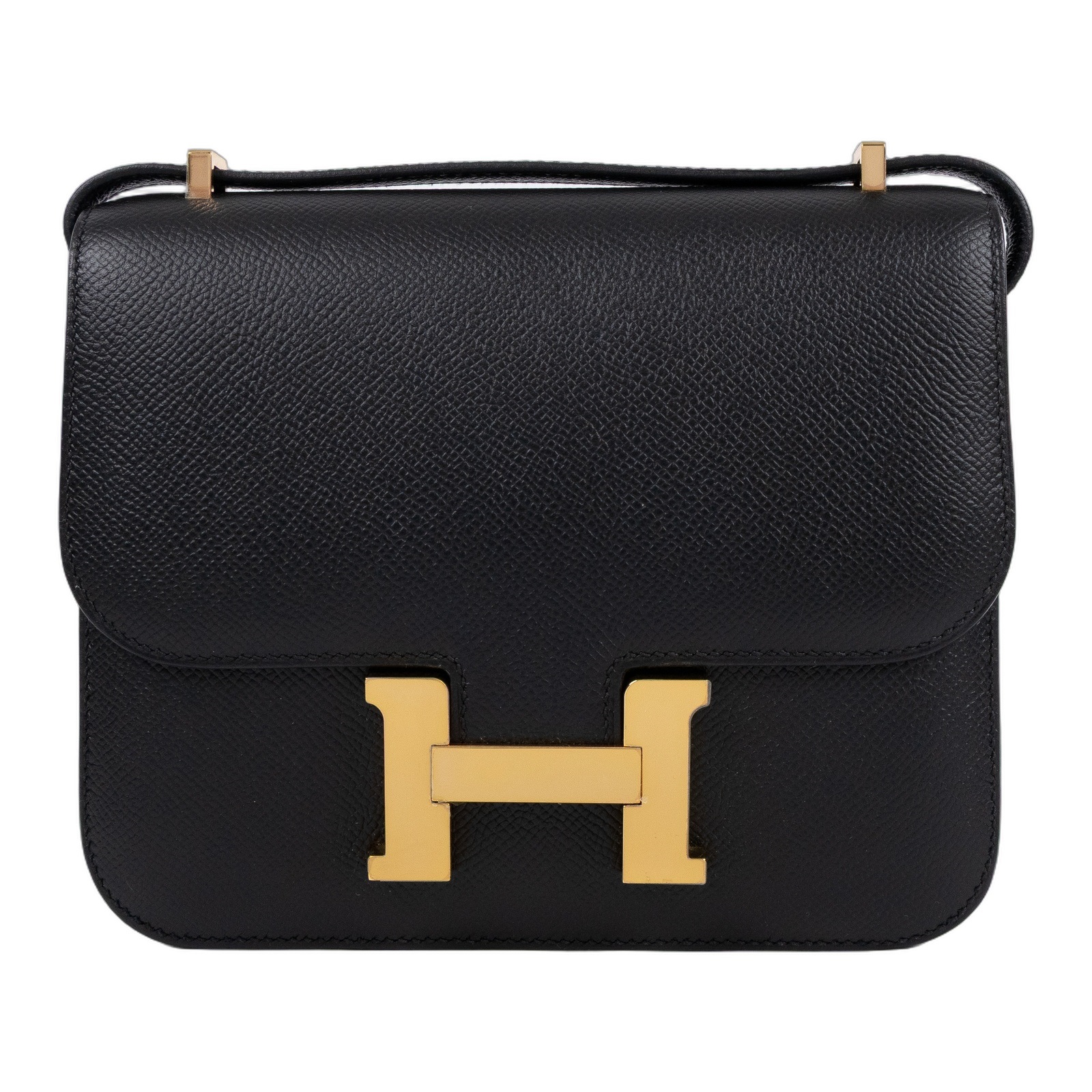 愛馬仕 Hermes Constance Bag 康康包 MIni 18 CN18 CAS788 QB C刻黑金MINI CONSTANCE 原廠盒子/防塵袋