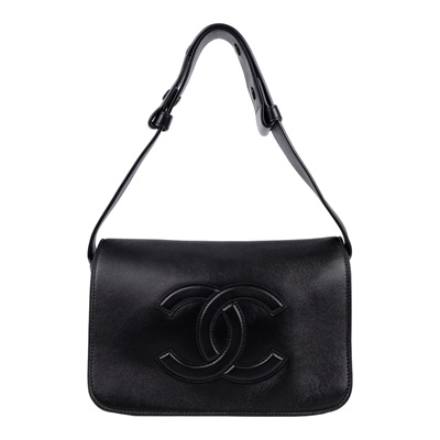 香奈兒 CHANEL 郵差包 AS6222 B24367 晶片款 黑郵差包 原廠盒子/防塵袋/購買證明影本