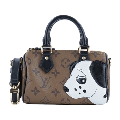 路易威登 LOUIS VUITTON Nano Speedy 手提包 肩背包 斜背包 波士頓包 M83688 晶片款  原廠盒子/防塵袋/背帶/購買證明