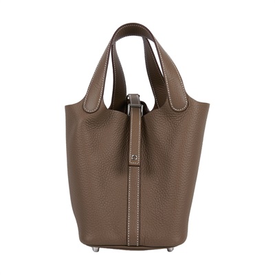 愛馬仕 Hermes Picotin Lock 18 菜籃子包 銀色五金 大象灰 H056289CK18 /WMI002IA  原廠盒子/防塵袋/鎖組/購買證明