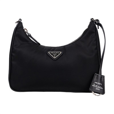普拉達 PRADA Re-Edition 2005 Re-Nylon 手袋 1BH204_R064 黑尼龍三合一HOBO 防塵袋/零錢袋/背帶2