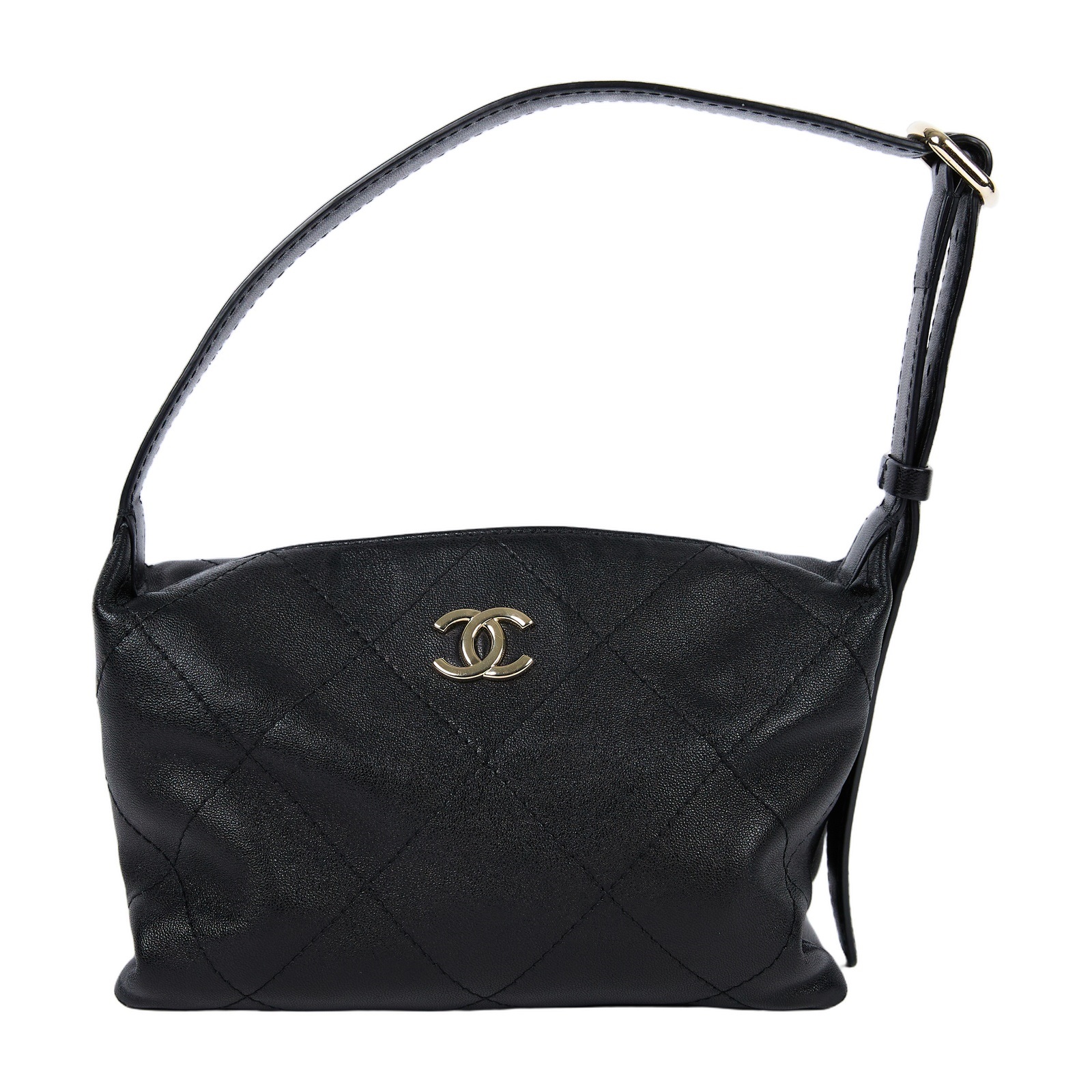 香奈兒 CHANEL Hobo 迷你 流浪包 AS6138 晶片款 黑HOBO肩背包 無附屬品