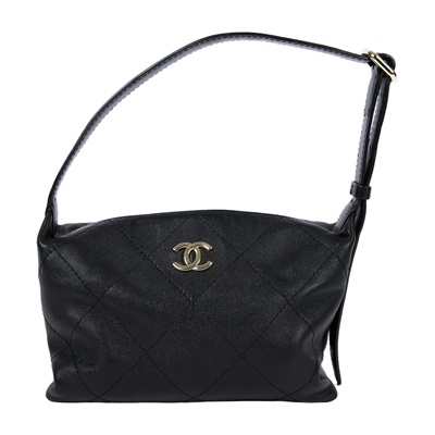 香奈兒 CHANEL Hobo 迷你 流浪包 AS6138 晶片款 黑HOBO肩背包 無附屬品