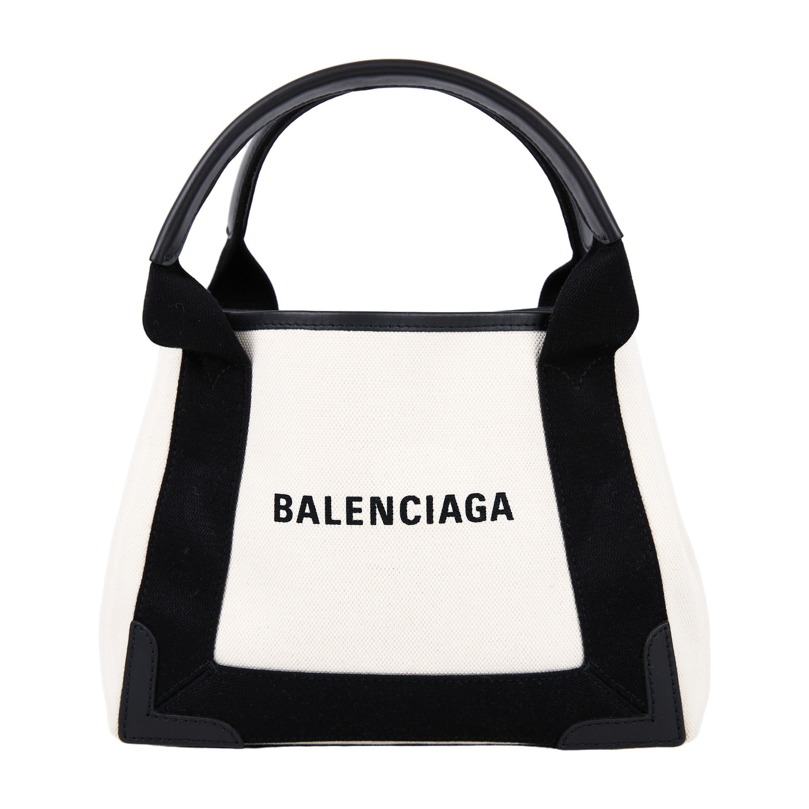 巴黎世家 BALENCIAGA NAVY CABAS XS 托特包 手提包 肩背包 斜背包 3903462HH3N 黑白CABAS XS 防塵袋/背帶/內袋