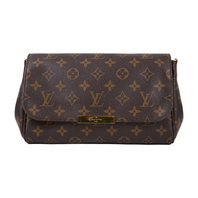 路易威登 LOUIS VUITTON Favorite MM 經典帆布 鍊條肩背包 M40718 原花FAVORITE MM 背帶