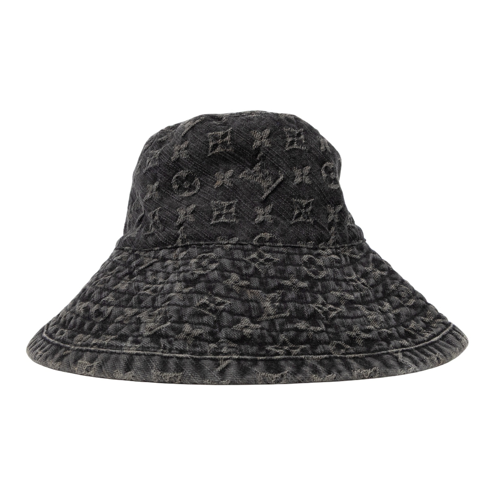 路易威登 LOUIS VUITTON Denim 漁夫帽  黑單寧原花漁夫帽 無附屬品