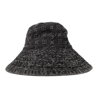 路易威登 LOUIS VUITTON Denim 漁夫帽  黑單寧原花漁夫帽 無附屬品
