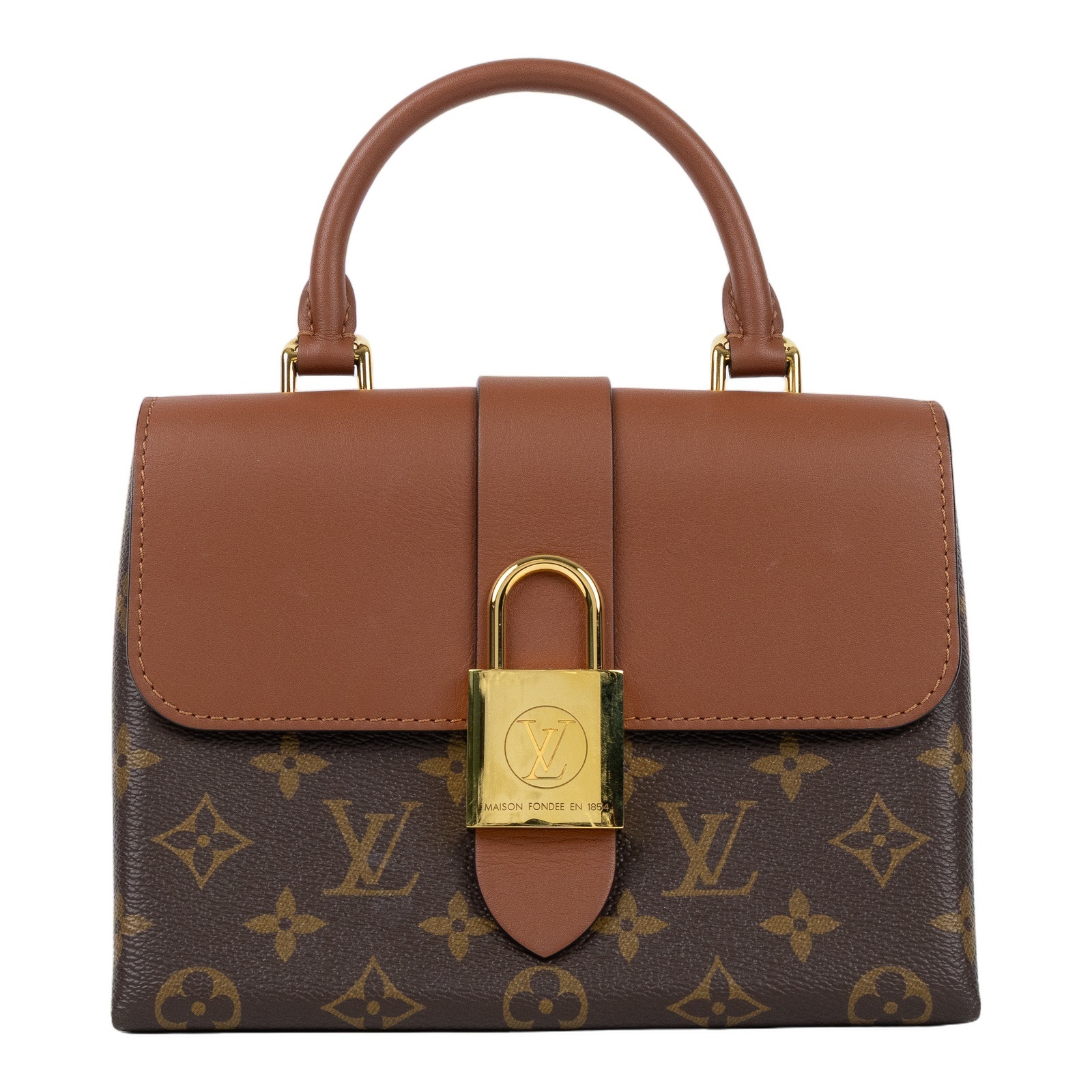 路易威登 LOUIS VUITTON Locky BB 手提包 焦糖色 M44654 原花LOCKY BB 防塵袋/原廠盒子/背帶