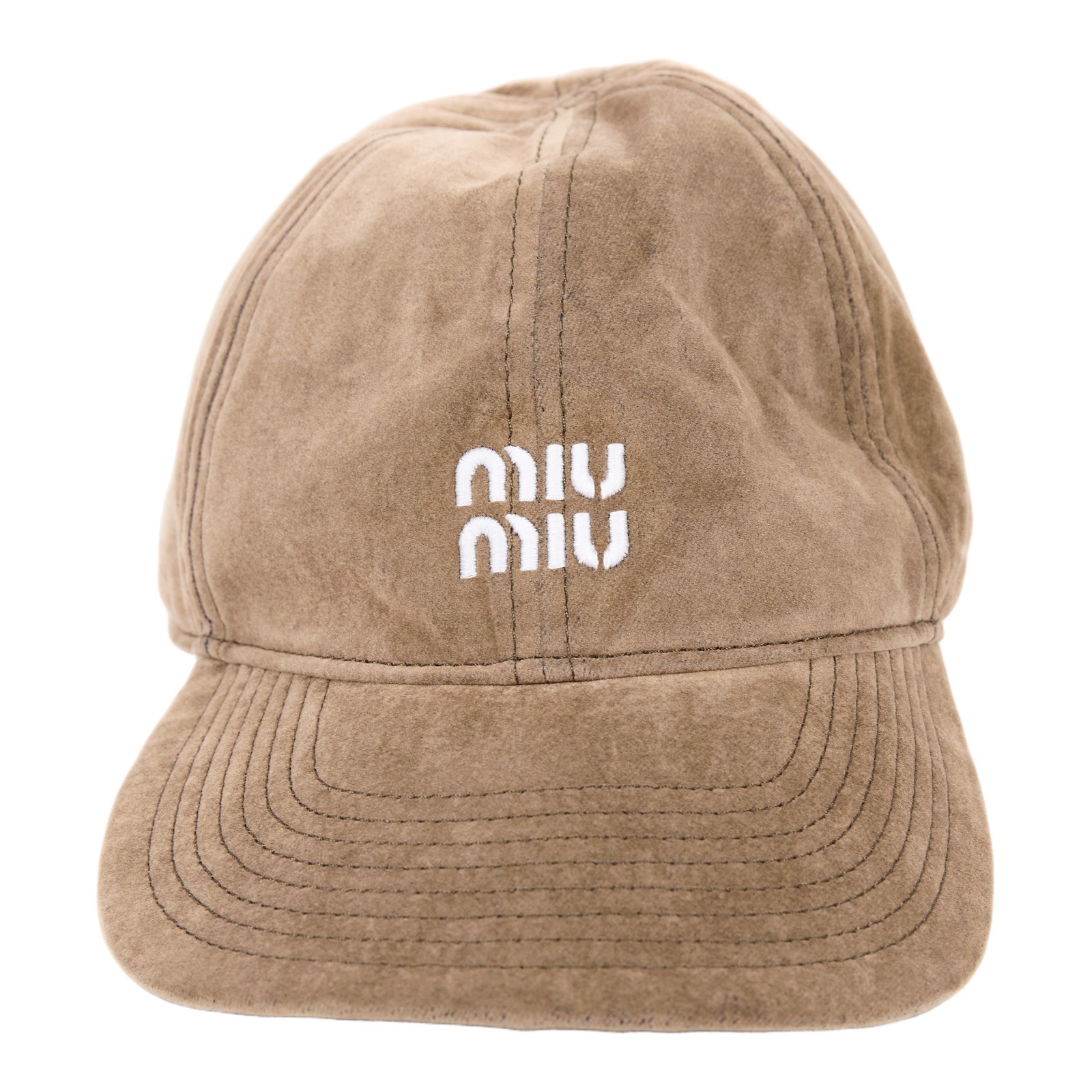 繆繆 MIU MIU Miu Miu 牛仔棒球帽 Denim Baseball Cap 5HC369_2CR1_M 軟木色棒球帽 無附屬品