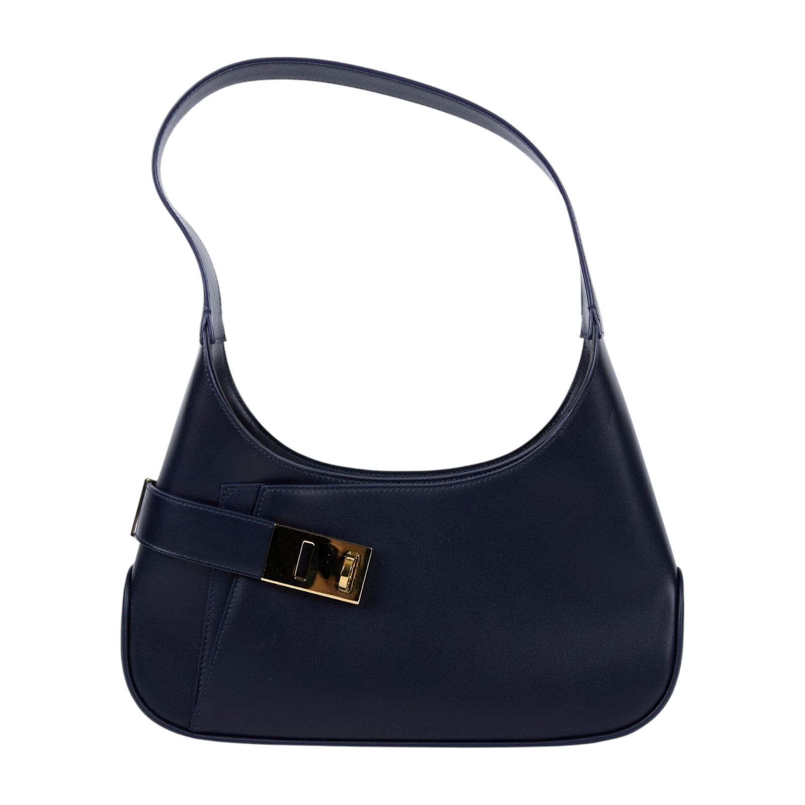 菲拉格慕 SALVATORE FERRAGAMO Gancini HOBO 肩背包 小型 AQ-21-0348 深藍HOBO 防塵袋