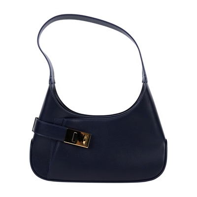 菲拉格慕 SALVATORE FERRAGAMO Gancini HOBO 肩背包 小型 AQ-21-0348 深藍HOBO 防塵袋