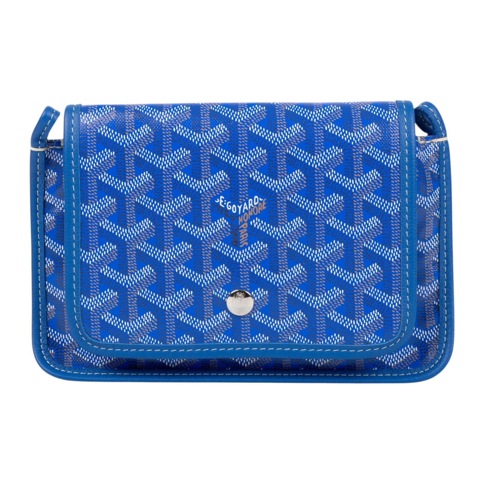 高雅德 GOYARD Plumet Pocket Wallet 肩背 隨身錢包 PLUMETPMLTY 藍PLUMET 防塵袋