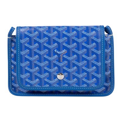 高雅德 GOYARD Plumet Pocket Wallet 肩背 隨身錢包 PLUMETPMLTY 藍PLUMET 防塵袋