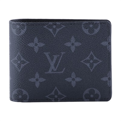 路易威登 LOUIS VUITTON Multiple Eclipse帆布 錢包 短夾 M61695 晶片款  原廠盒子/防塵袋/購買證明影本