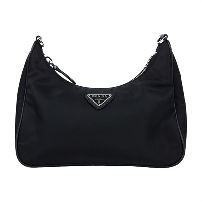 普拉達 PRADA Re-Edition 2005 Re-Nylon 手袋 1BH204_R064 黑尼龍三合一HOBO 防塵袋/保證卡/背帶2/吊牌/零錢包