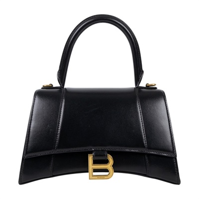 巴黎世家 BALENCIAGA Hourglass 手提包 小型 5935461QJ4M 黑HOURGLASS SMALL 防塵袋/背帶