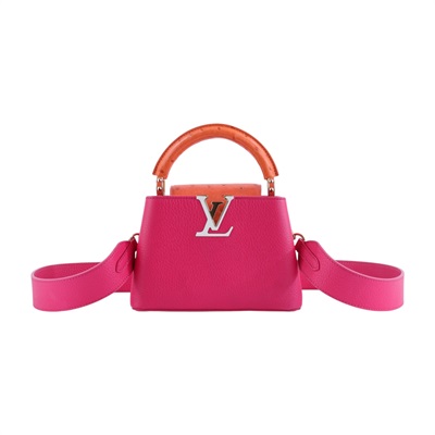 路易威登 LOUIS VUITTON Capucines Mini 手提包 肩背包 迷你 N82722 晶片款  背帶