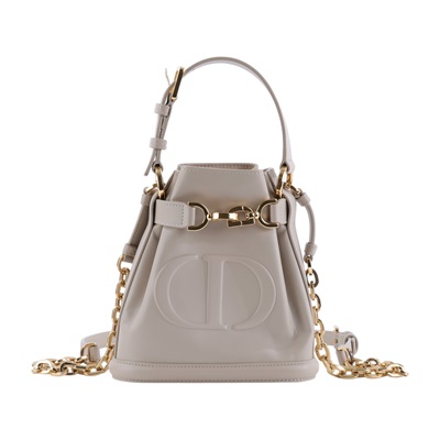 迪奧 CHRISTIAN DIOR Cest Dior 水桶包 M2272UBHA 奶茶C&amp;#39;EST SMALL水桶包 防塵袋/背帶