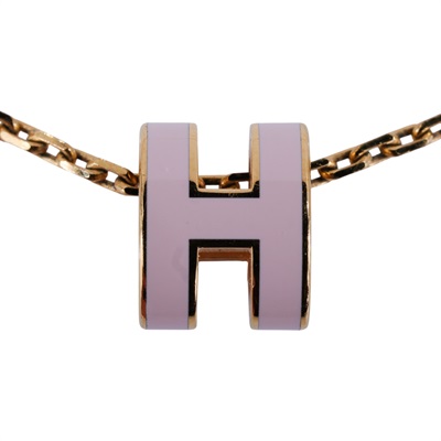 愛馬仕 Hermes Mini Pop H 墜飾  糖衣粉 H147992Fv85 /GD0294 金色/糖果粉POP H項鍊 MINI 防塵袋/原廠盒子