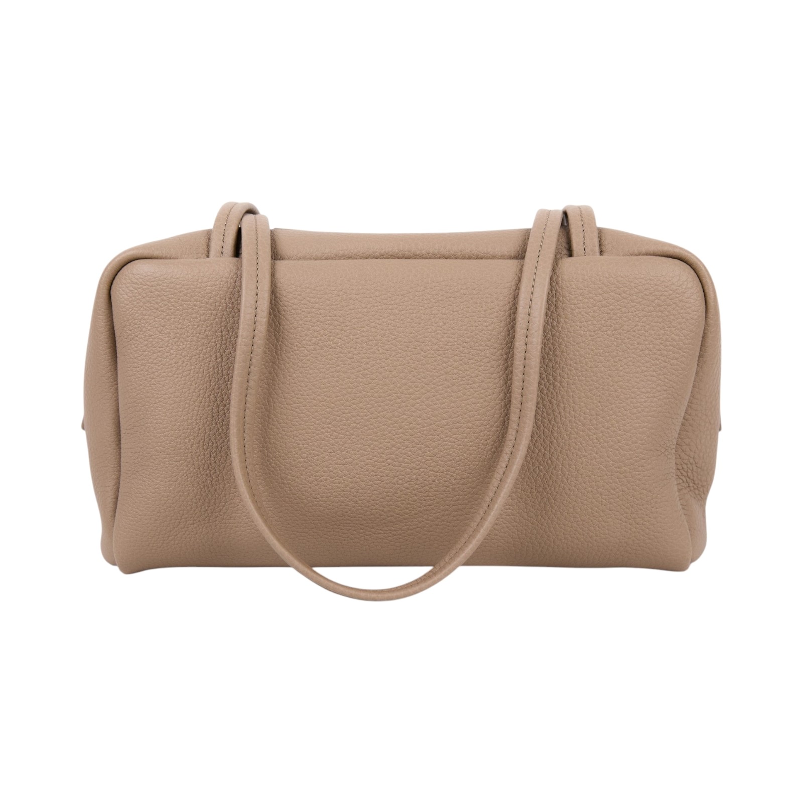 安靜奢華主義 THE ROW Astra 皮革手提保齡球包 Astra Bag W2164L129 DARK TAUPE MINI ASTRA 無附屬品