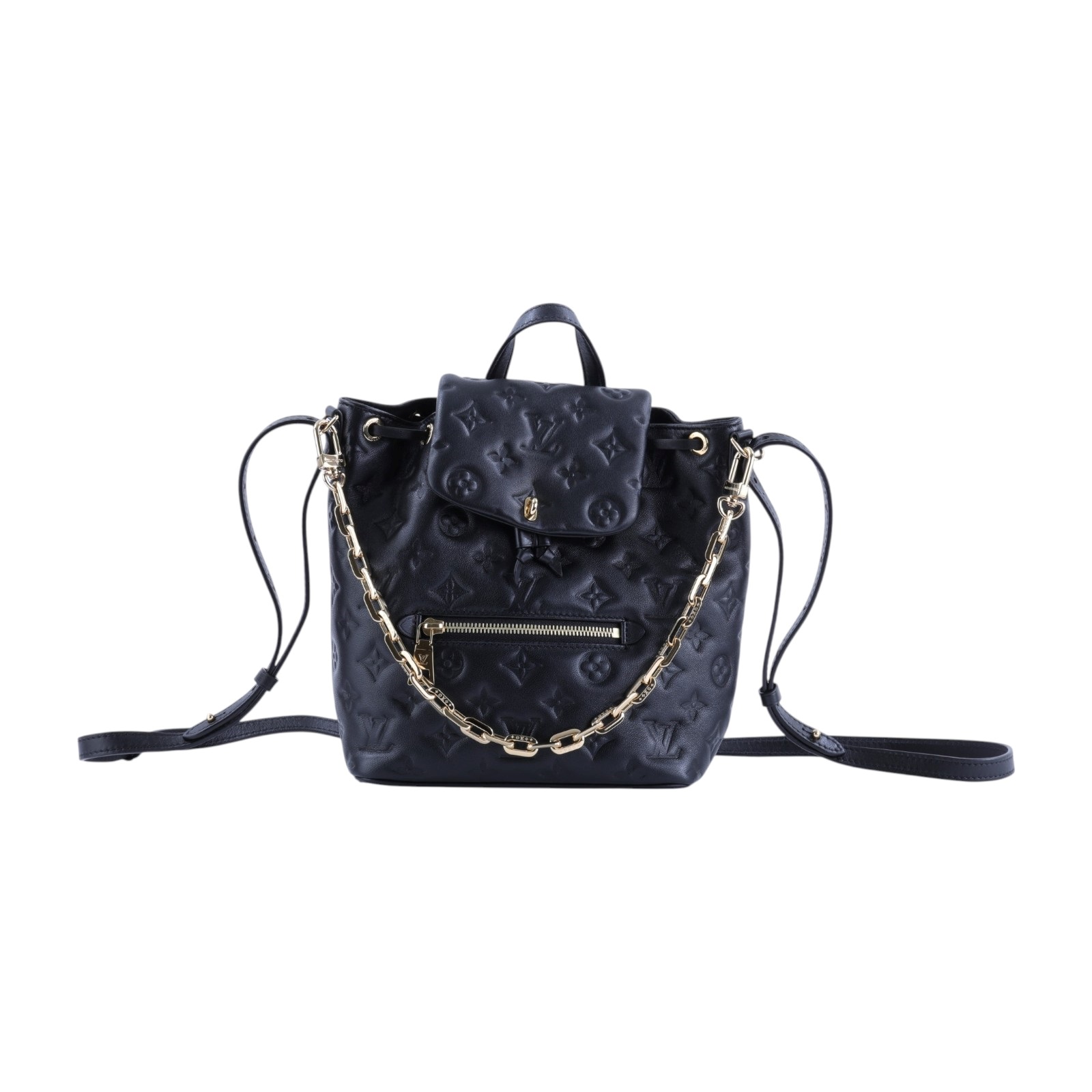路易威登 LOUIS VUITTON Coussin Backpack PM 雙肩後背包 中型 M13357 晶片款  防塵袋/背帶/鍊帶/鎖組/購買證明