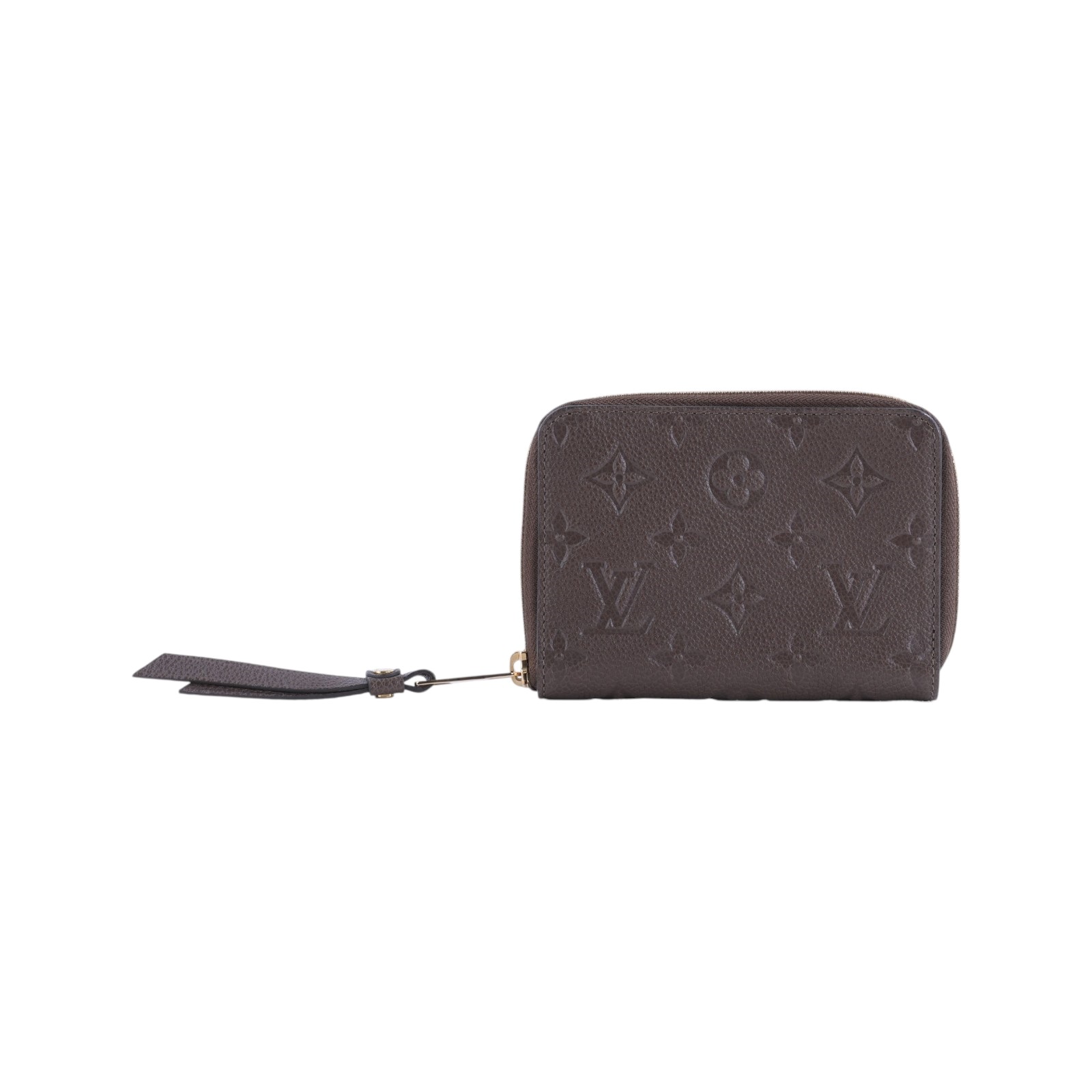 路易威登 LOUIS VUITTON Secret Compact 錢包 短夾 M93431 棕壓紋原花拉鍊短夾 原廠盒子/防塵袋