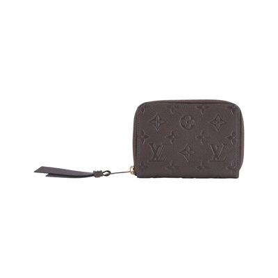 路易威登 LOUIS VUITTON Secret Compact 錢包 短夾 M93431 棕壓紋原花拉鍊短夾 原廠盒子/防塵袋