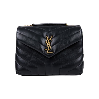 聖羅蘭 YSL SAINT LAURENT Loulou 絎縫 小牛皮 TOY 小型 手袋  肩背 斜背包 金色五金 494699DV727  無附屬品