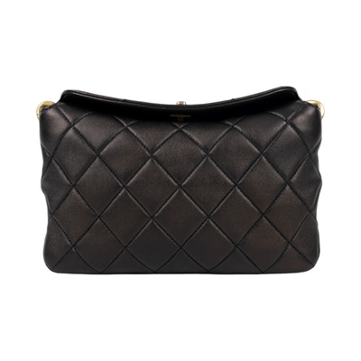 香奈兒 CHANEL CC LOGO 手提包 肩背包 AS4172 黑金羊流蘇HOBO 防塵袋