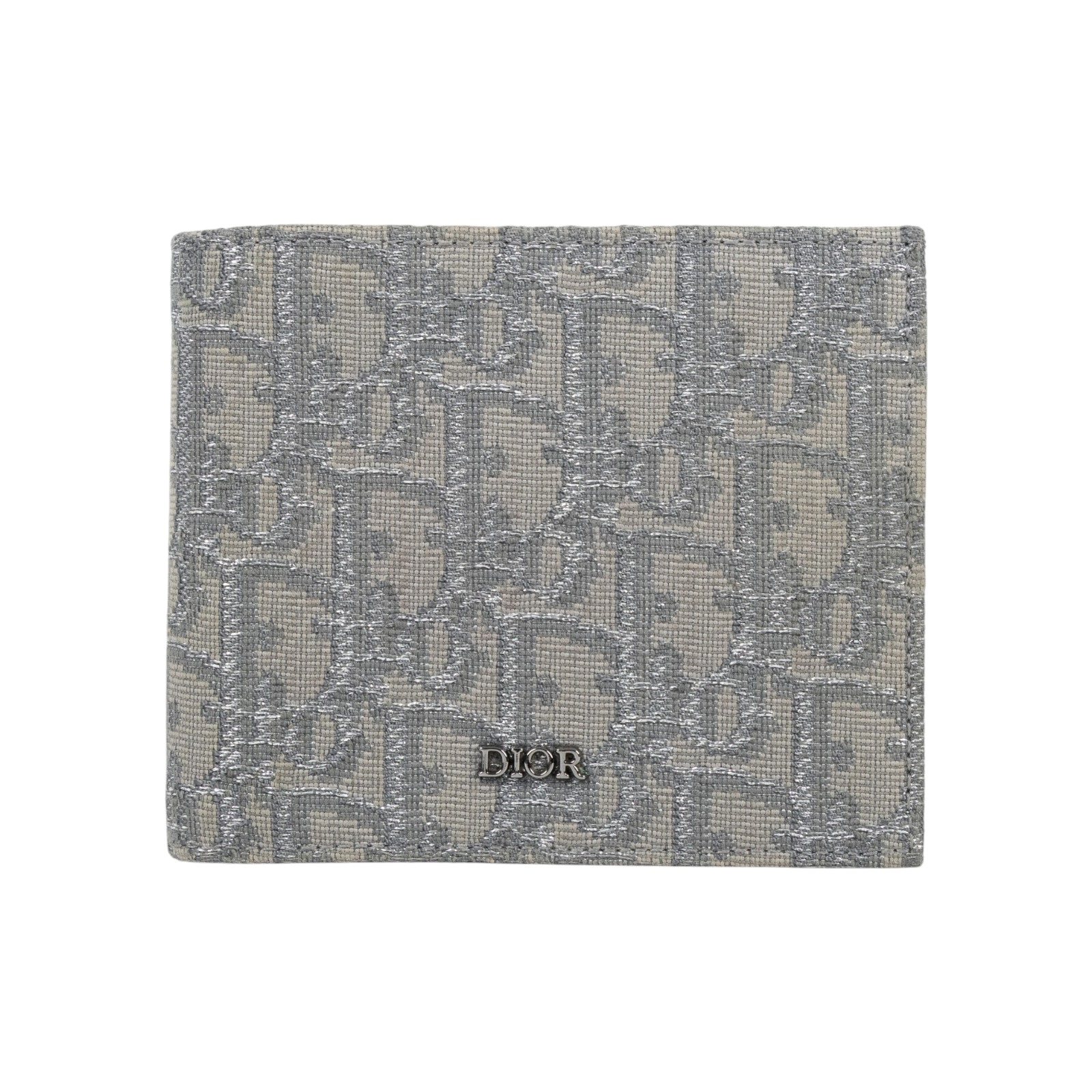 迪奧 CHRISTIAN DIOR 短夾 錢包 皮夾 2ESBH027DOS 灰老花短夾 防塵袋/背帶/購買證明
