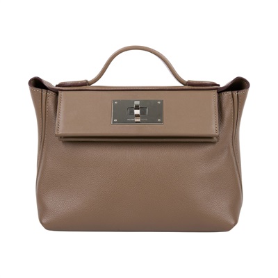 愛馬仕 Hermes 24/24 21 Mini 手提包 銀色五金 大象灰 H082153CKBH /W IT558 MT  原廠盒子/防塵袋/背帶/購買證明