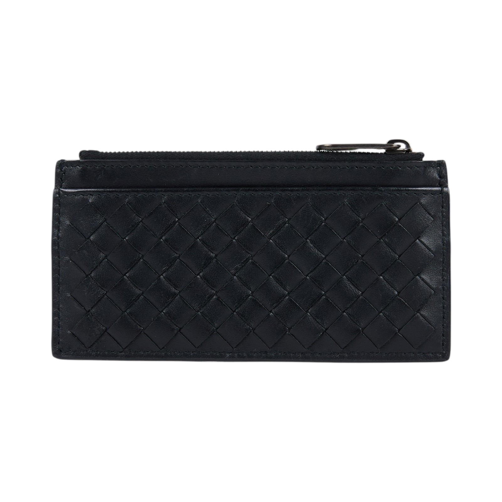 寶緹嘉 BOTTEGA VENETA Intrecciato 皮革拉鍊卡夾小錢包 566430 V47W1 1275 566430V47W1  無附屬品