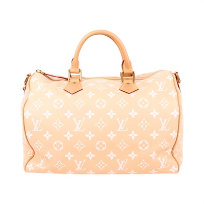 路易威登 LOUIS VUITTON Speedy P9 Bandoulière 40 波士頓包 手提包 Summer Peach M13919 晶片款  防塵袋/鎖組/背帶