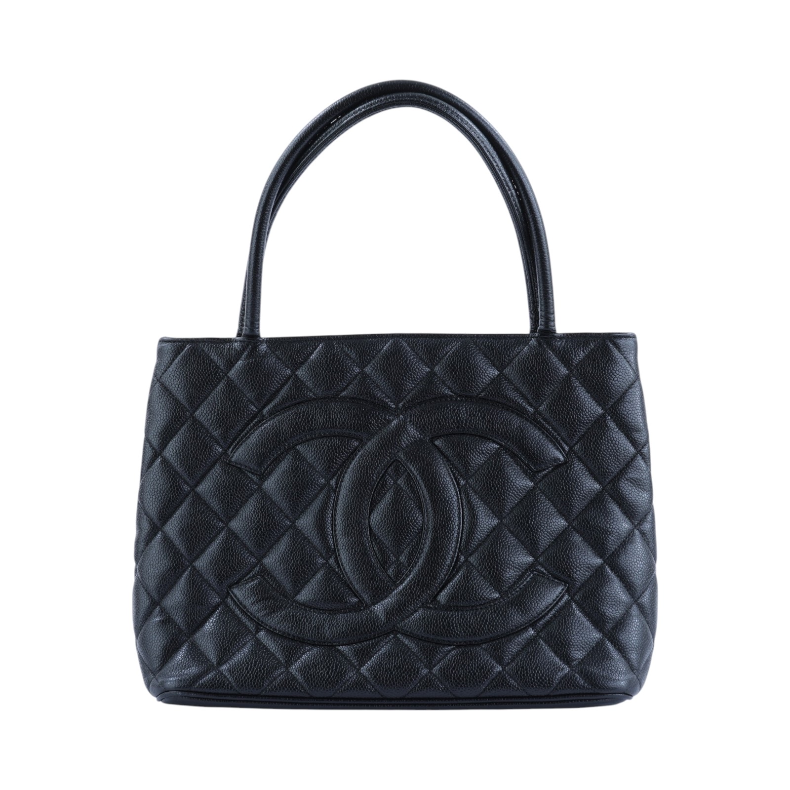 香奈兒 CHANEL 手提包 方型 銀幣包 A01804 8開黑荔枝金幣托特包 無附屬品
