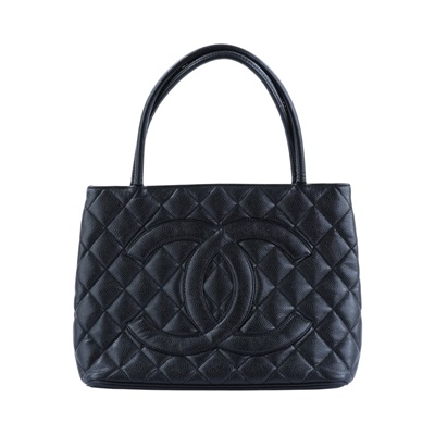 香奈兒 CHANEL 手提包 方型 銀幣包 A01804 8開黑荔枝金幣托特包 無附屬品