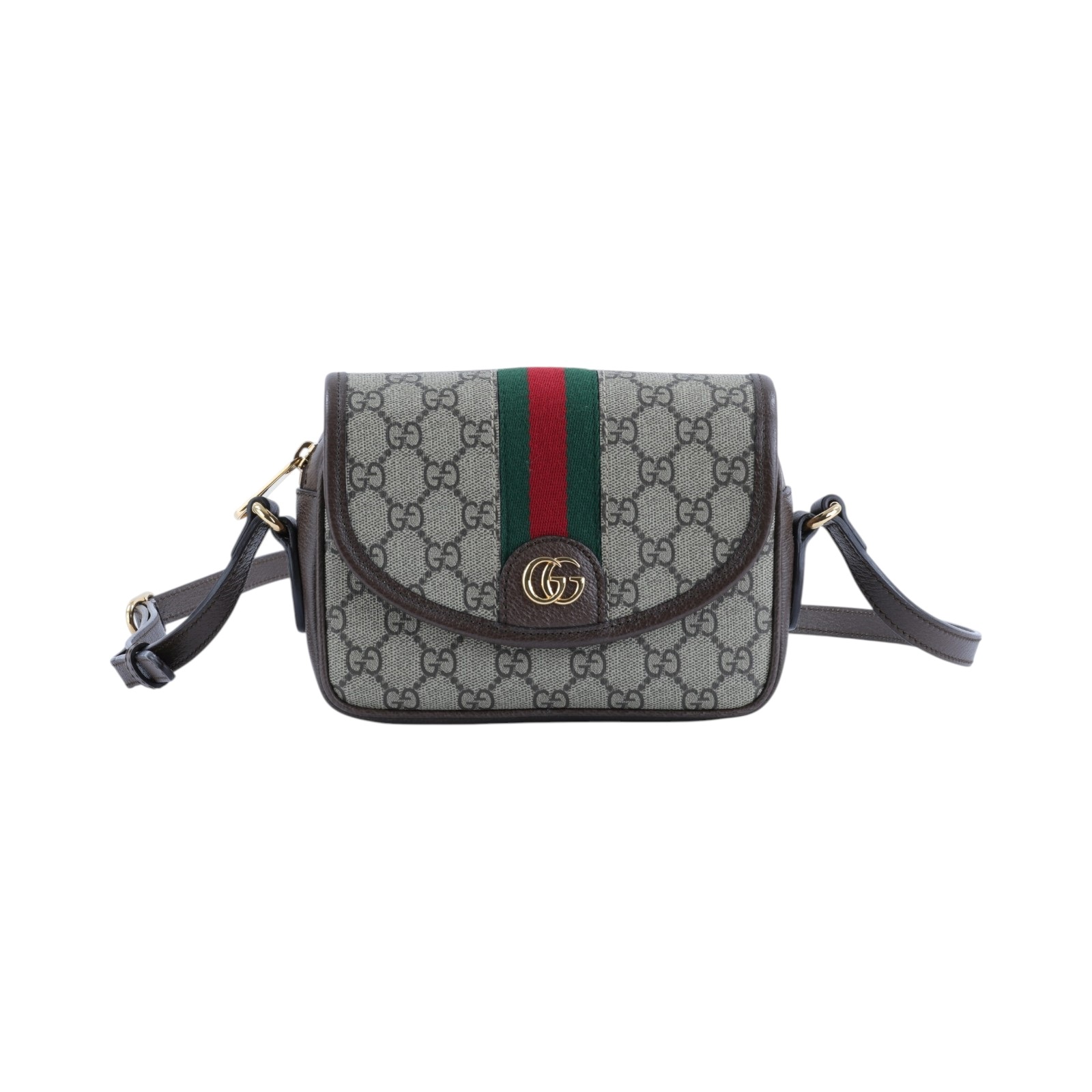 古馳 GUCCI ophidia 拉鍊 迷你 翻蓋 肩背 斜背包 772239 咖OPHIDIA斜背包 無附屬品