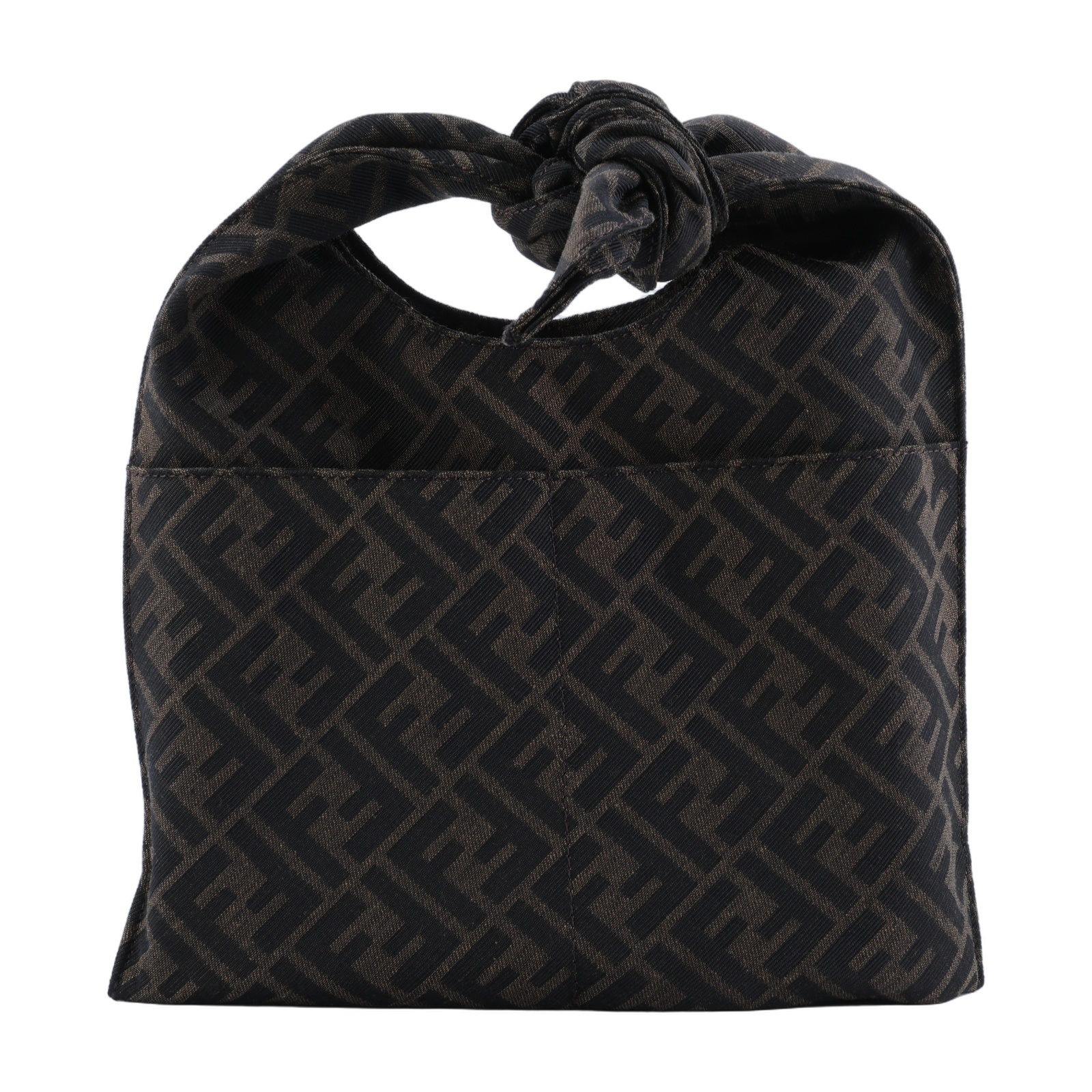芬迪 FENDI FF Zucca 手提包 肩背包 7VA627ARCO 棕FF帆布肩背包 防塵袋/購買證明