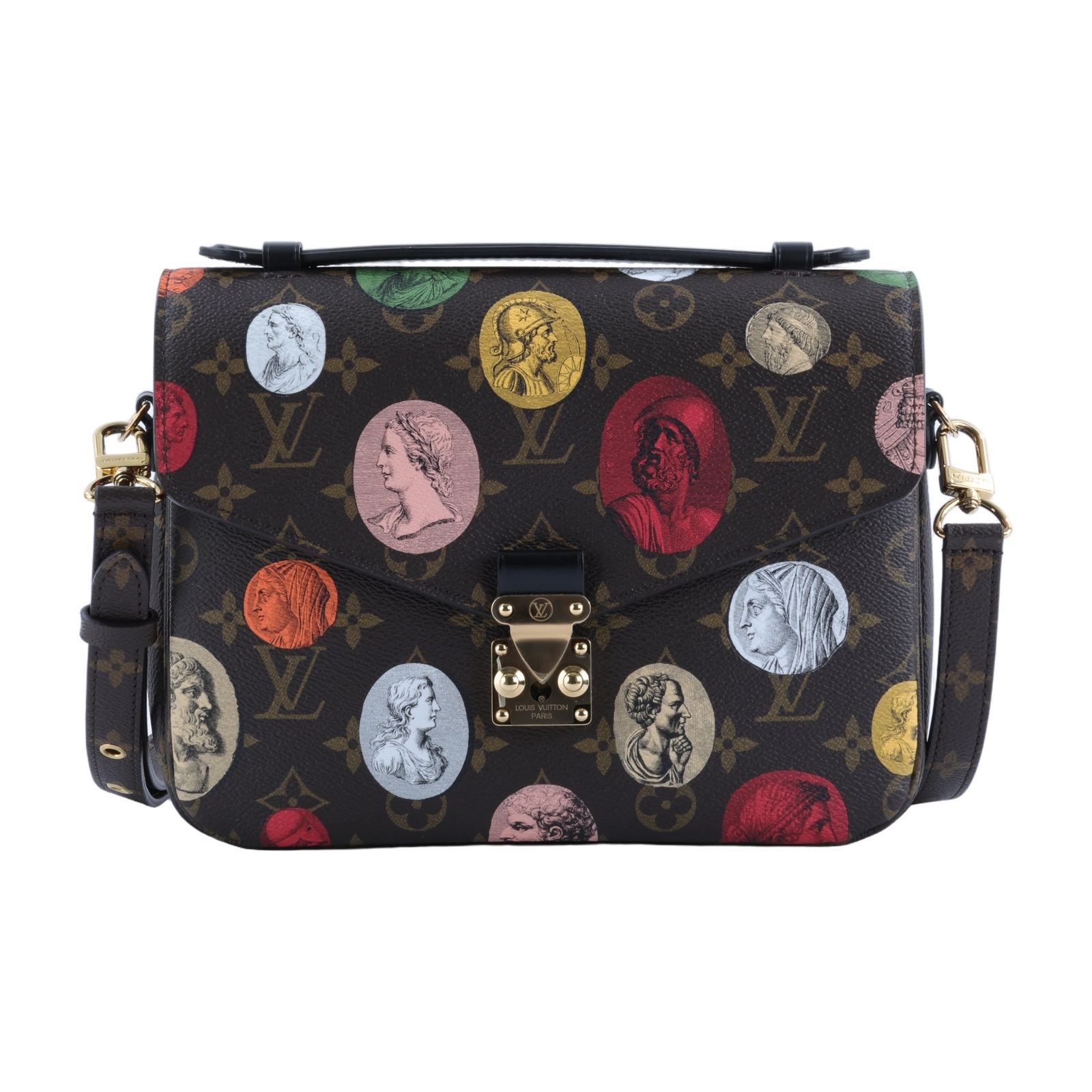 路易威登 LOUIS VUITTON Pochette Metis MM 郵差包 肩背包 斜背包 Cameo M59257 晶片款  防塵袋/背帶