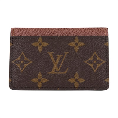 路易威登 LOUIS VUITTON 卡片套 卡夾 Monogram塗層帆布 雅馬邑色 M61733 晶片款 原花雙色卡夾 原廠盒子/防塵袋