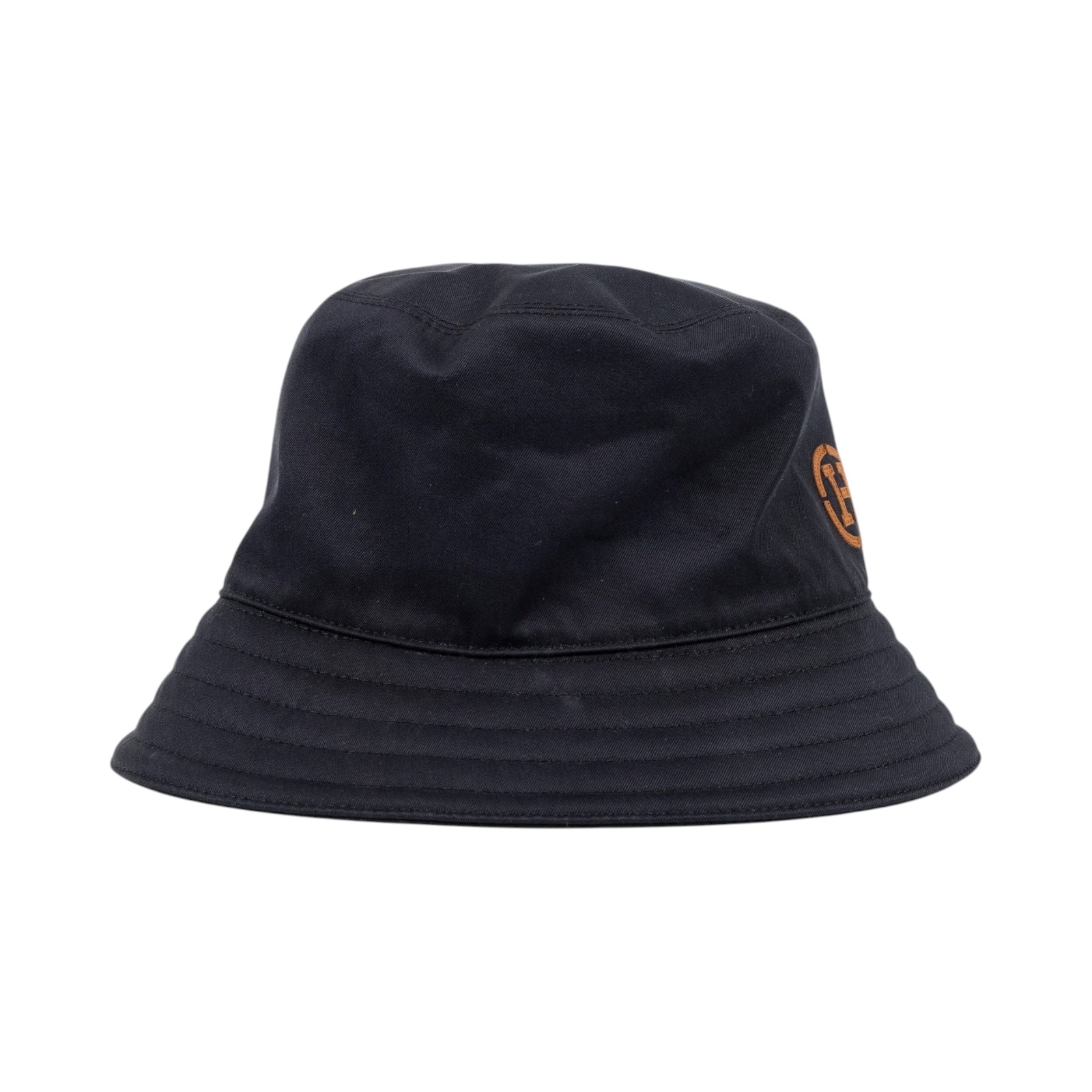 愛馬仕 Hermes Fred H Circle 漁夫帽 黑色 黑色小羊皮標誌 H231048Nv0257 H231048N  防塵袋/購買證明