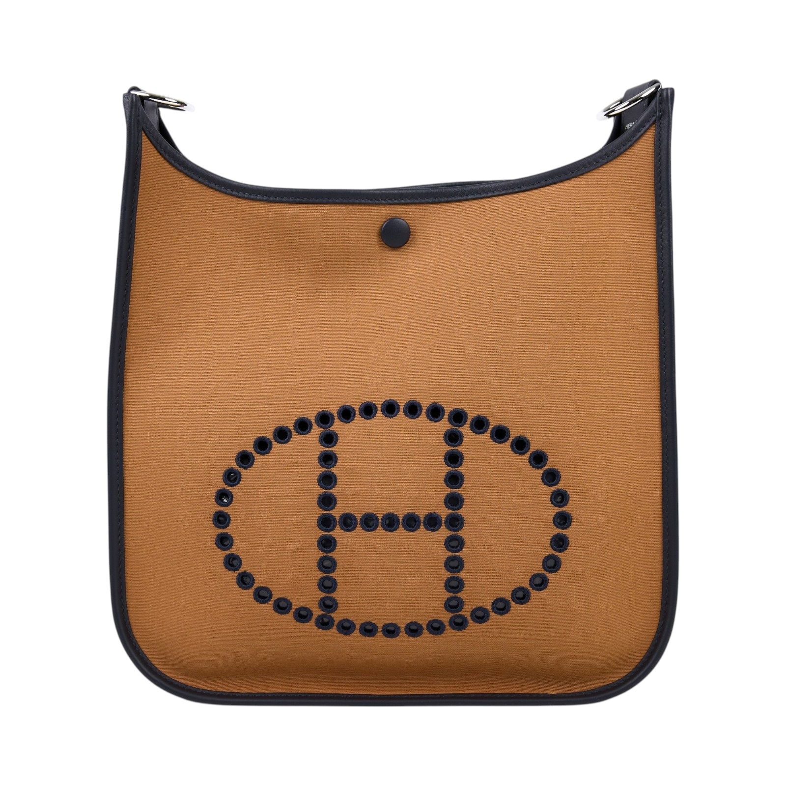 愛馬仕 Hermes Evelyne Bag 伊芙琳包 29 馬蹄型 EV29 W TS 009 AU W刻棕帆布EVELYNE 29 原廠盒子/防塵袋/背帶