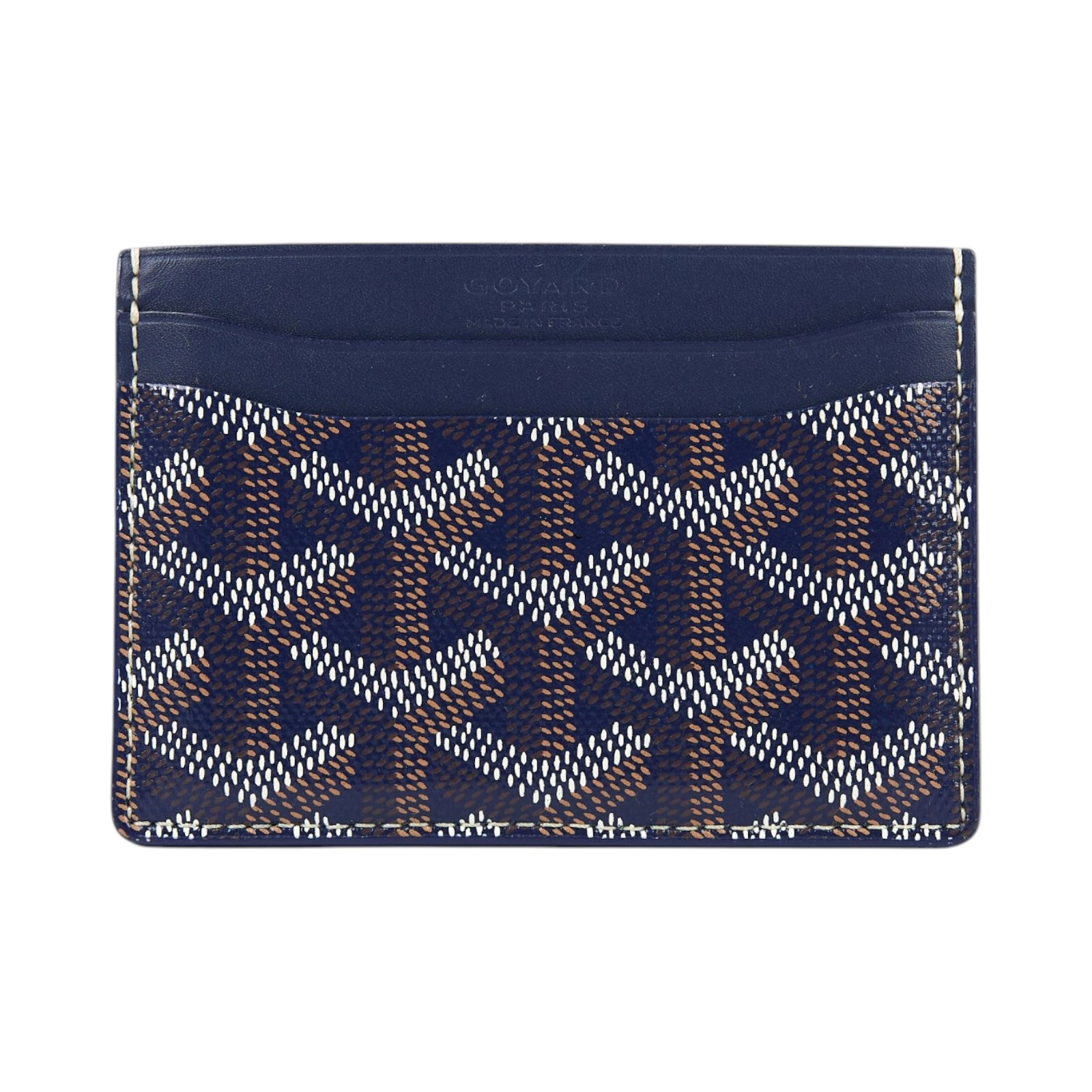 高雅德 GOYARD Saint-Sulpice Card Wallet 卡夾 STSULPPMLTY 海軍藍SAINT-SULPICE卡夾 原廠盒子/購買證明