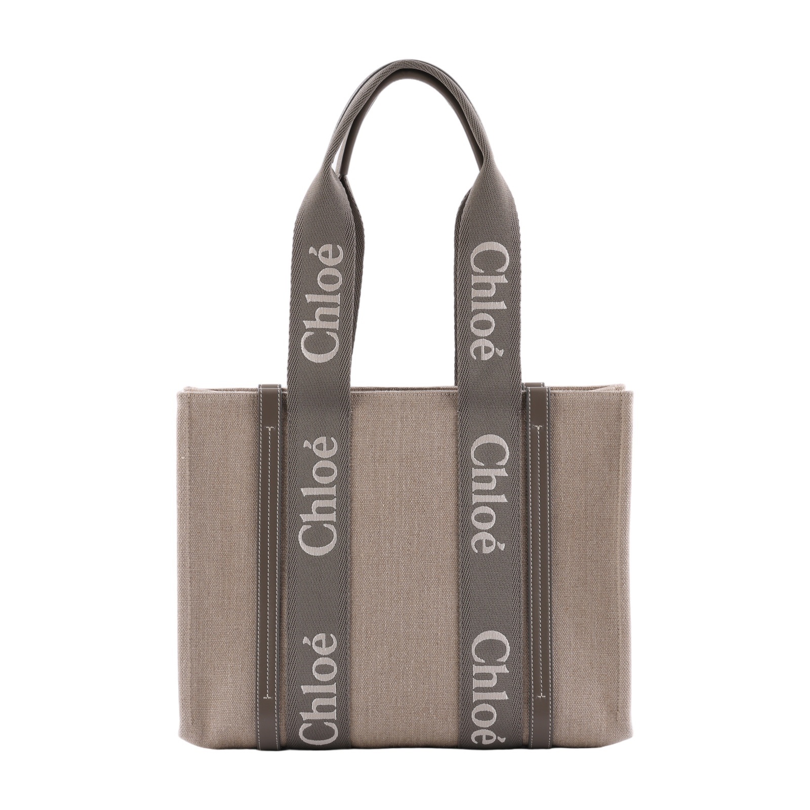 蔻依 CHLOE Medium Woody 手提包 中型 CHC23AS383L17036 灰棕WOODY MEDIUM 防塵袋/保書