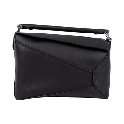羅意威 LOEWE Small Puzzle bag 肩背 斜背包 A510P60X41 黑PUZZLE SMALL EDGE 防塵袋/背帶